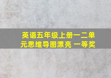 英语五年级上册一二单元思维导图漂亮 一等奖